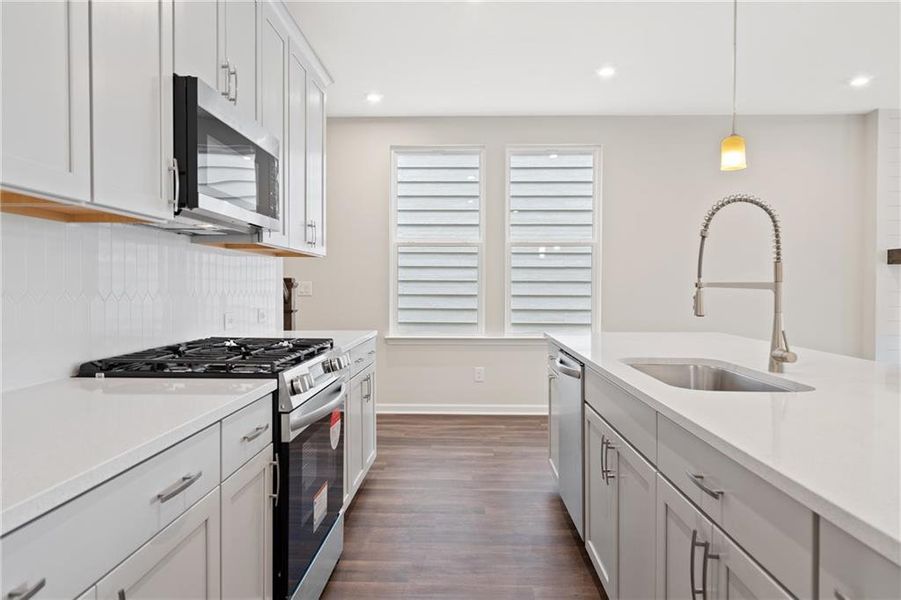 Furnished interior view inside a new home in The Village at Shallowford, Kennesaw (Image 13).