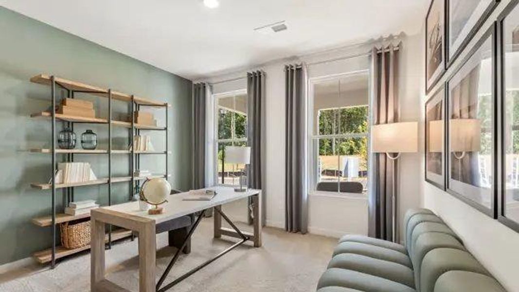 Furnished interior view inside a new home in Reserve at Gum Springs, Jefferson (Image 13).