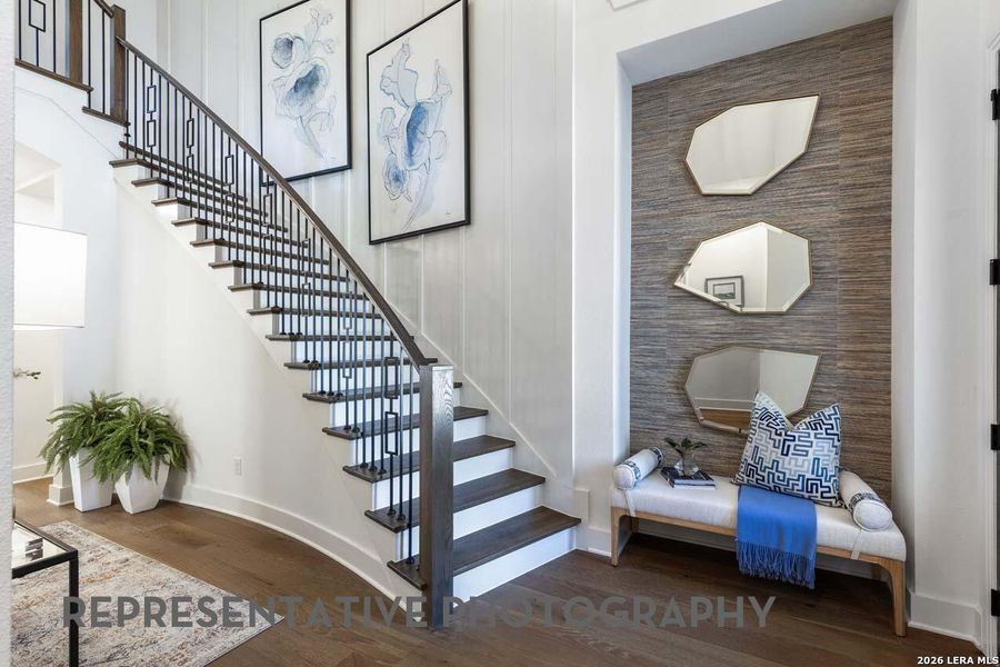 Furnished interior view inside a new home in Davis Ranch, San Antonio (Image 29).