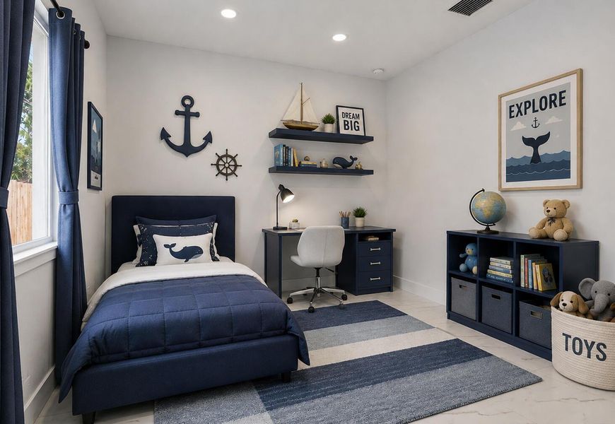 Third bedroom - photo staged Third bedroom - photo staged