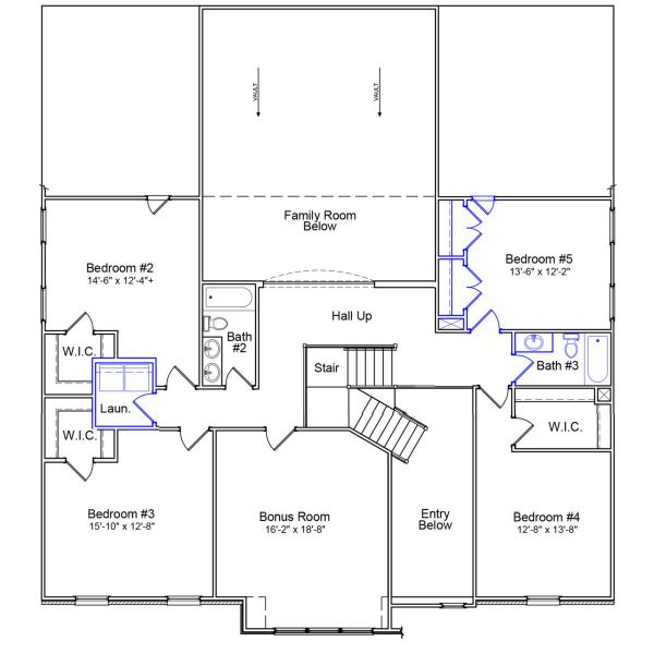 2D floor plan layout of this home in Suter Estates, Easley, SC (Image 4). 2D floor plan layout of this home in Suter Estates, Easley, SC (Image 4).