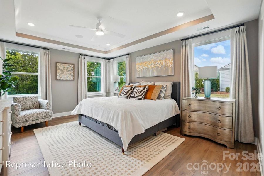 Furnished interior view inside a new home in Heritage - 55+ Community, Indian Trail (Image 17).