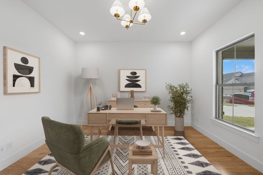 Furnished interior view inside a new home in Aster Park, McKinney (Image 17).