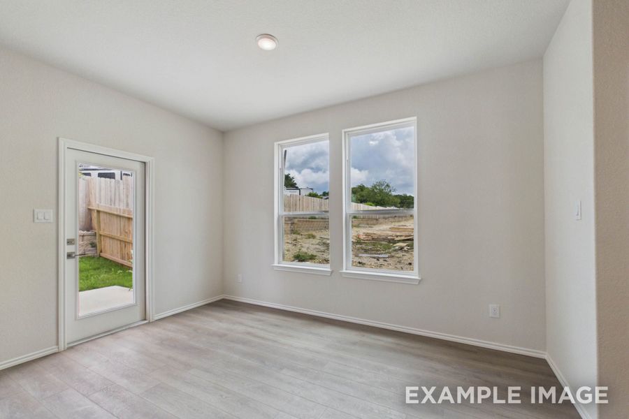 Representative unfurnished interior of a home built from the The Charlotte D by Davidson Homes LLC in Buffalo Way Villas, Houston (Image 13). Representative unfurnished interior of a home built from the The Charlotte D by Davidson Homes LLC in Buffalo Way Villas, Houston (Image 13).