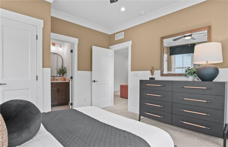 Furnished interior view inside a new home in Sterling Pointe, Cumming (Image 26).