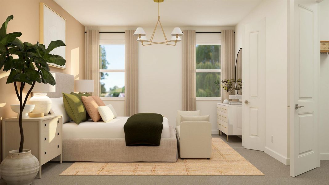 Furnished interior view inside a new home in , The Acreage (Image 17).