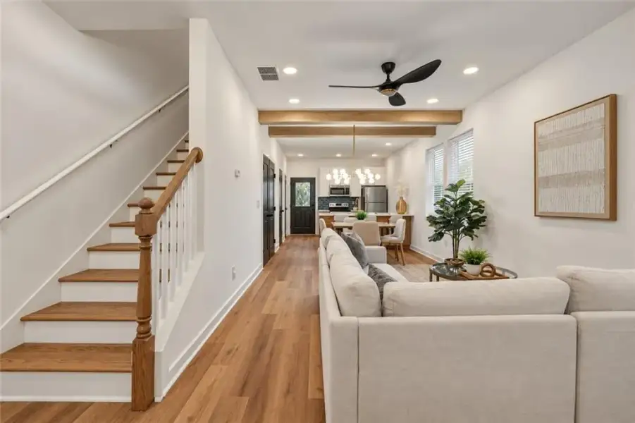 Furnished interior view inside a new home in , Atlanta (Image 4).