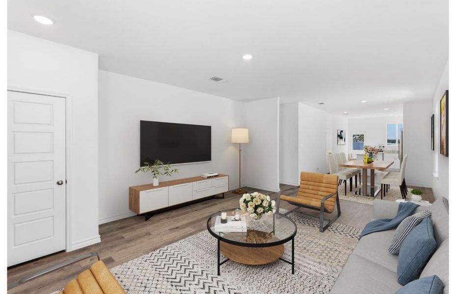 Representative furnished interior of a home built from the Becket by Centex in Davis Ranch, San Antonio (Image 11).