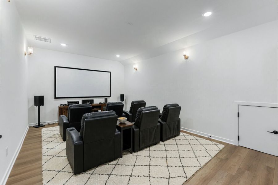 Representative furnished interior of a home built from the Electra by Pulte Homes in 6 Creeks, Kyle (Image 10).