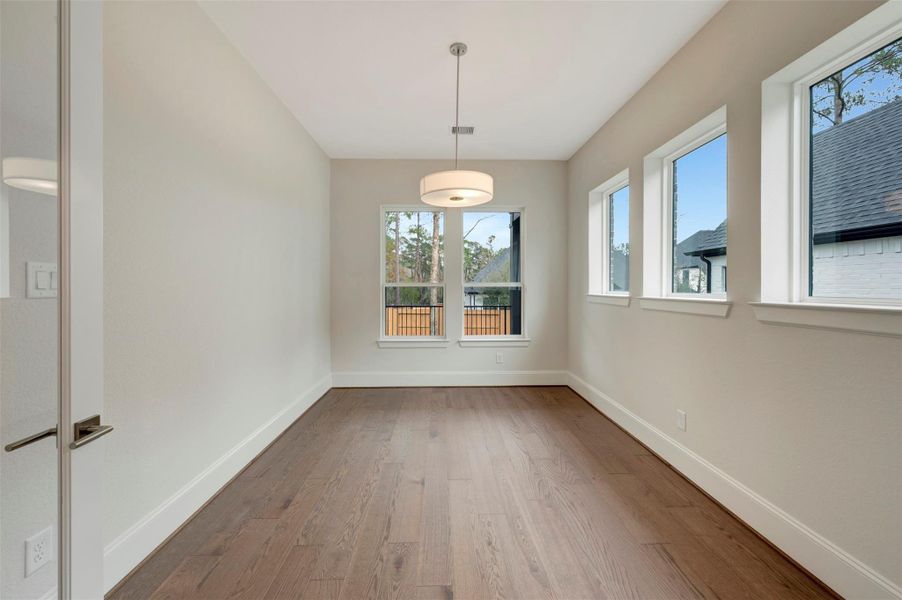 Spacious, unfurnished interior of a new home in The Woodlands Hills 70’, Willis (Image 22).