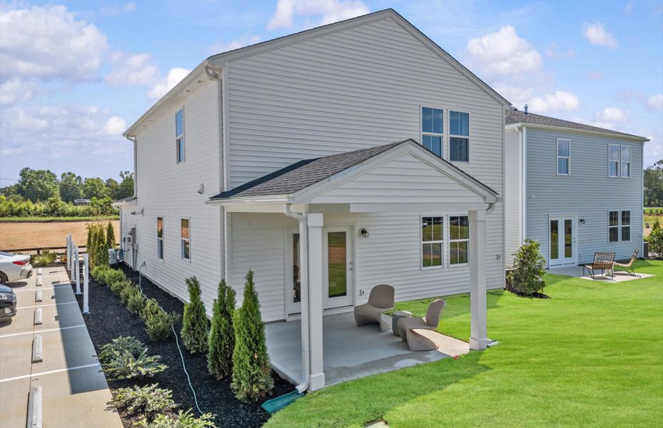 Representative exterior details of a home built from the Raven by Centex in Baxley Park, Jonesboro (Image 4). Representative exterior details of a home built from the Raven by Centex in Baxley Park, Jonesboro (Image 4).