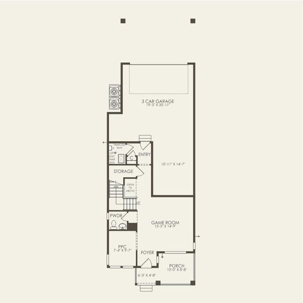2D floor plan layout for the Ridgepoint by Pulte Homes in Parkvale at Sterling Ranch, Littleton, CO (Image 5). 2D floor plan layout for the Ridgepoint by Pulte Homes in Parkvale at Sterling Ranch, Littleton, CO (Image 5).
