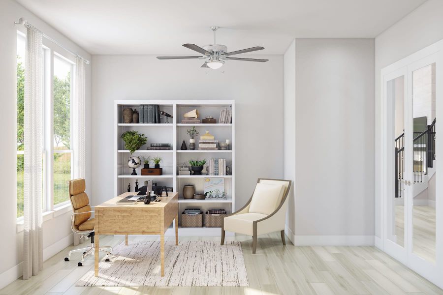Furnished interior view inside a new home in Woodson’s Reserve, Spring (Image 3).