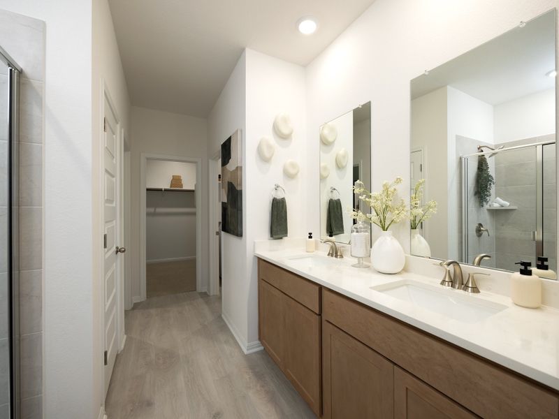 Furnished interior view inside a new home in Colony at Cole Springs - Boulevard Collection, Buda (Image 9). Furnished interior view inside a new home in Colony at Cole Springs - Boulevard Collection, Buda (Image 9).