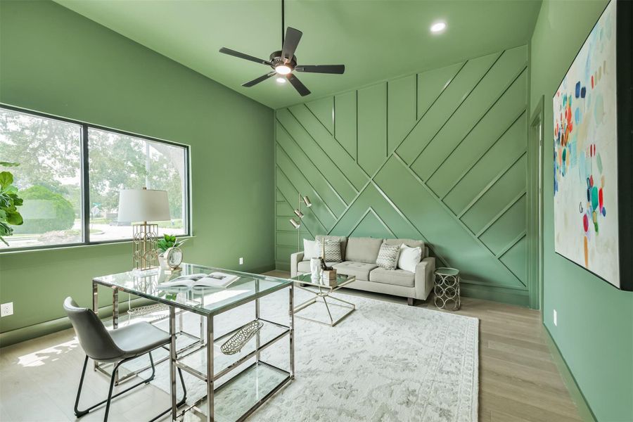 Furnished interior view inside a new home in , Houston (Image 6).