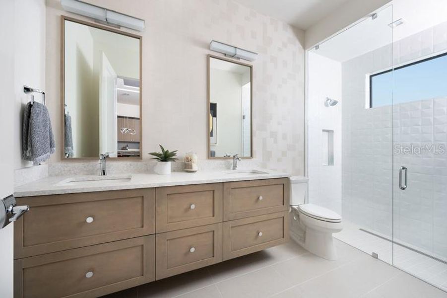 Furnished interior view inside a new home in , Orlando (Image 9).