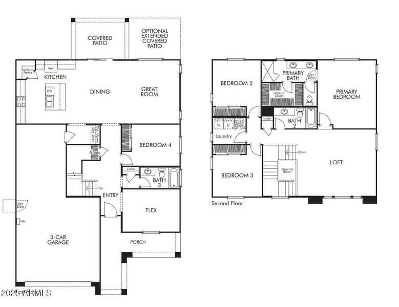 4004 Floor Plan Garage Left