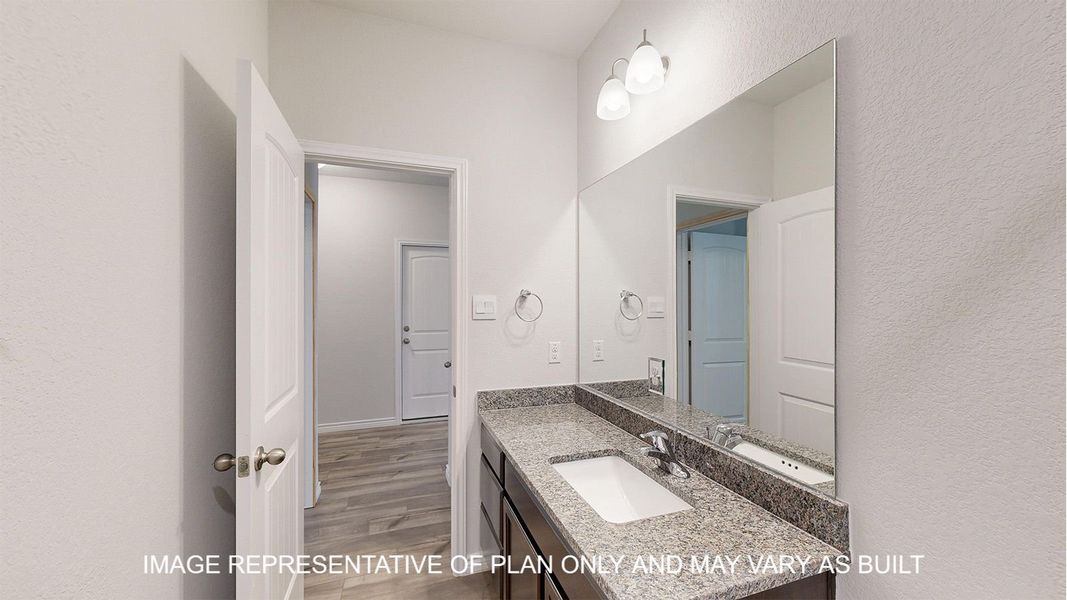 Furnished interior view inside a new home in Turnbo Ranch Traditions, Killeen (Image 13).