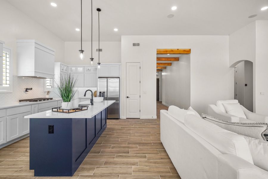 Representative furnished interior of a home built from the Escondido by LEH. Homes in Verdancia, El Paso (Image 39).