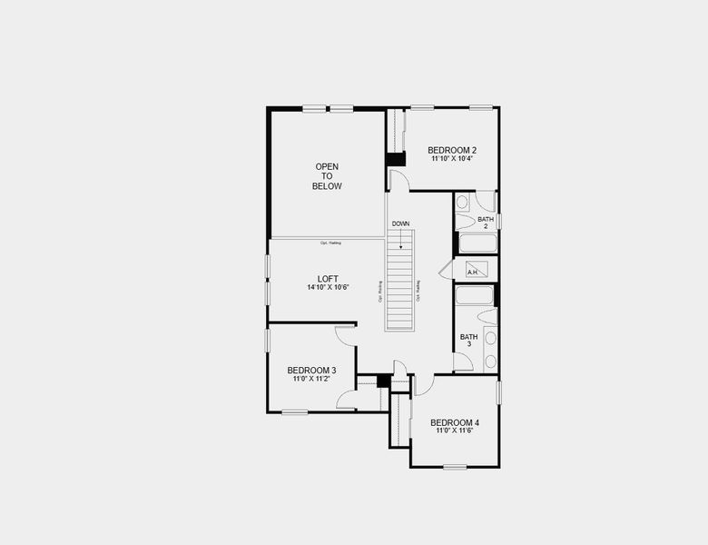 2D floor plan layout for the Santa Rosa by Taylor Morrison in Lochside, Mount Dora, FL (Image 4). 2D floor plan layout for the Santa Rosa by Taylor Morrison in Lochside, Mount Dora, FL (Image 4).