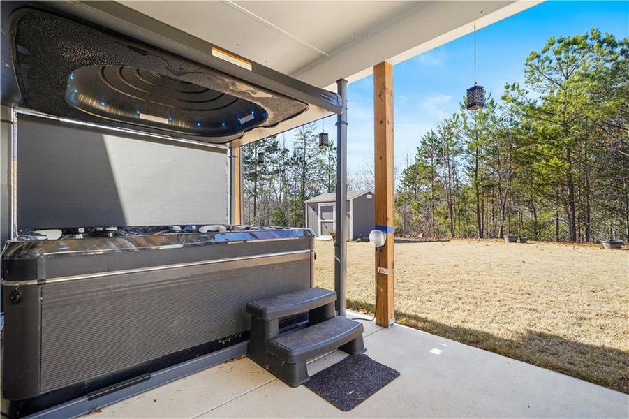Exterior details and patio area of a home in , Dawsonville (Image 26). Exterior details and patio area of a home in , Dawsonville (Image 26).