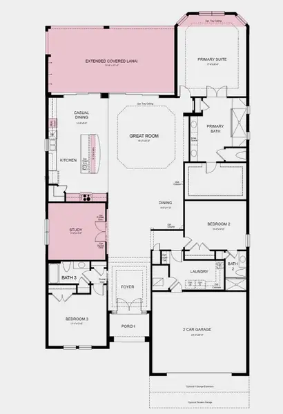 2D floor plan layout of this home in Esplanade at Starling, Punta Gorda, FL (Image 5). 2D floor plan layout of this home in Esplanade at Starling, Punta Gorda, FL (Image 5).