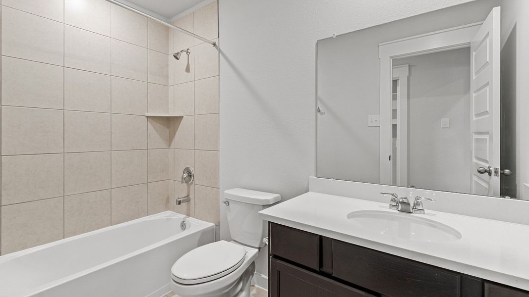 Representative furnished interior of a home built from the Kimbell by Brightland Homes in Cielo, Conroe (Image 15).