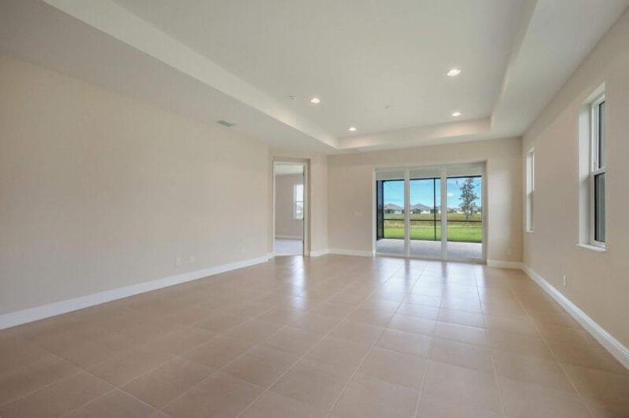 Spacious, unfurnished interior of a new home in Reflection Villas at Watercolor Place, Bradenton (Image 12).