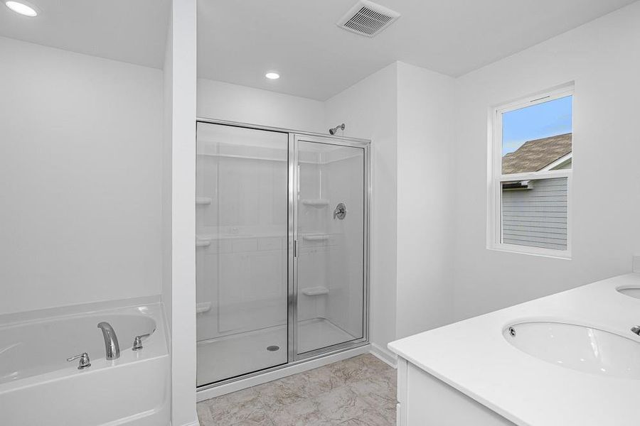 Furnished interior view inside a new home in Heritage River, Euharlee (Image 5). Furnished interior view inside a new home in Heritage River, Euharlee (Image 5).