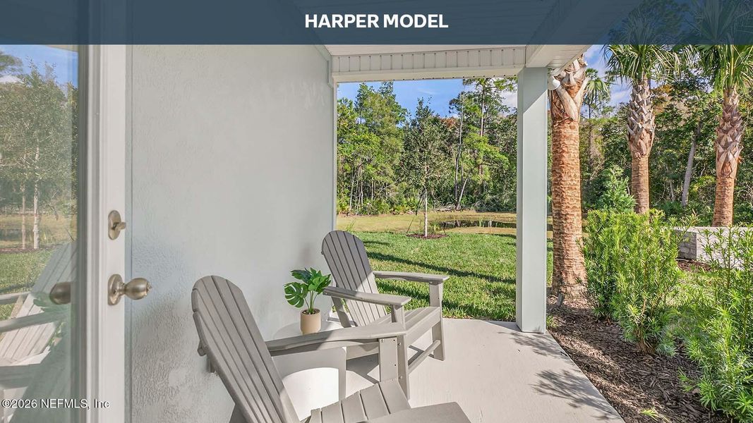 Exterior details and patio area of a home in Grand Reserve, Bunnell (Image 2). Exterior details and patio area of a home in Grand Reserve, Bunnell (Image 2).
