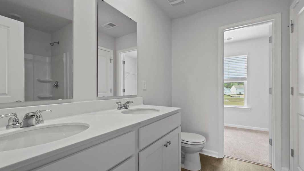 Furnished interior view inside a new home in Center Pointe, Santee (Image 7). Furnished interior view inside a new home in Center Pointe, Santee (Image 7).