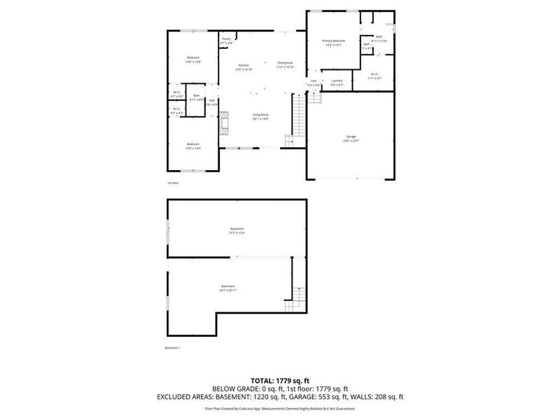 2D floor plan layout of this home in , Ball Ground, GA (Image 6).