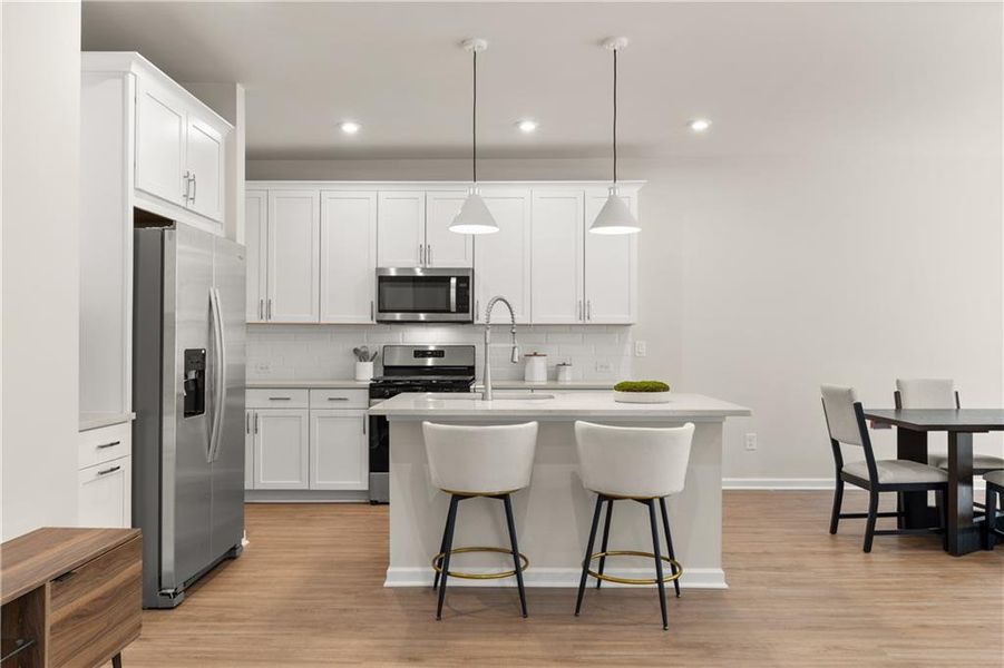 Furnished interior view inside a new home in The Village at Shallowford, Kennesaw (Image 16).