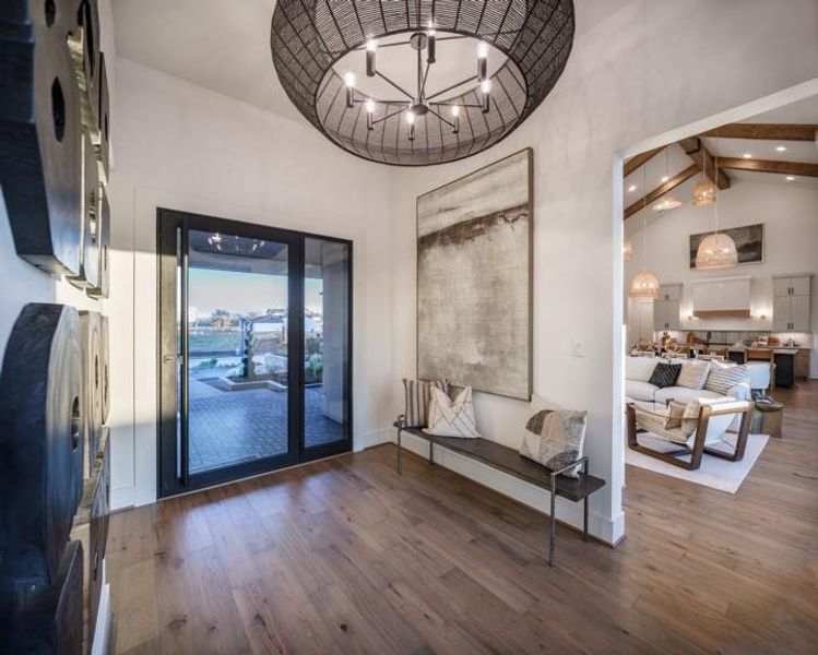 Furnished interior view inside a new home in Sienna, Missouri City (Image 16).