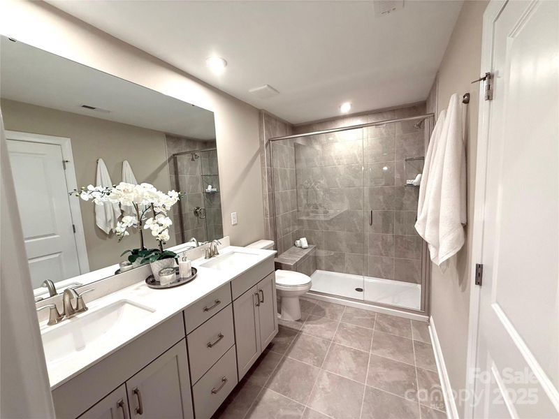 Furnished interior view inside a new home in The Townes at Wade Ardrey, Charlotte (Image 25).