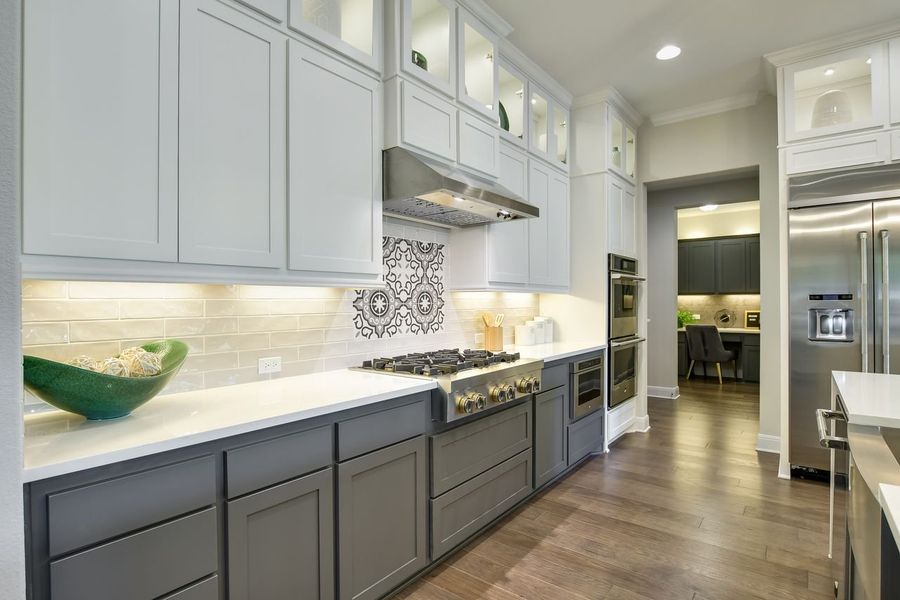 Representative furnished interior of a home built from the Madera II by Giddens Homes in Scofield Farms Estates, Georgetown (Image 135).
