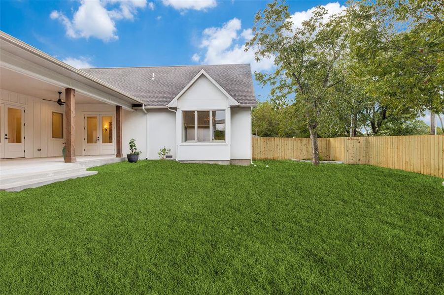 Exterior details and patio area of a home in , Dallas (Image 2). Exterior details and patio area of a home in , Dallas (Image 2).