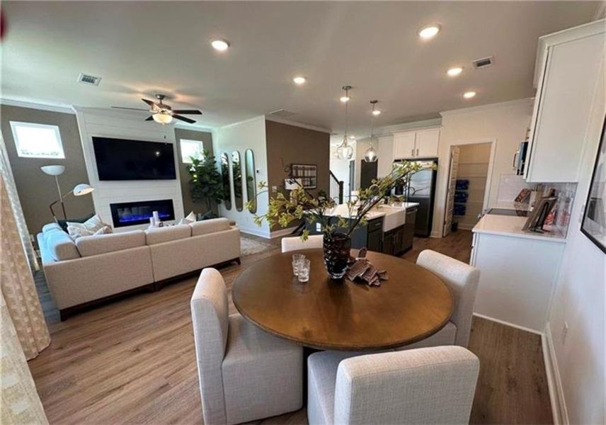 Furnished interior view inside a new home in Mulberry Summit, Flowery Branch (Image 10).
