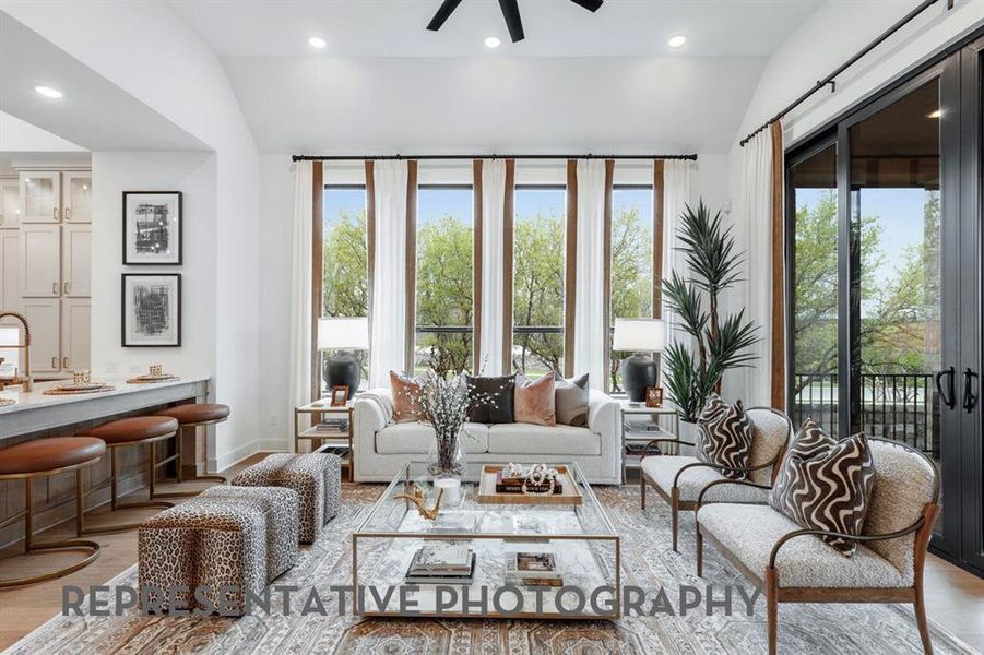 Furnished interior view inside a new home in Pecan Square, Northlake (Image 8).