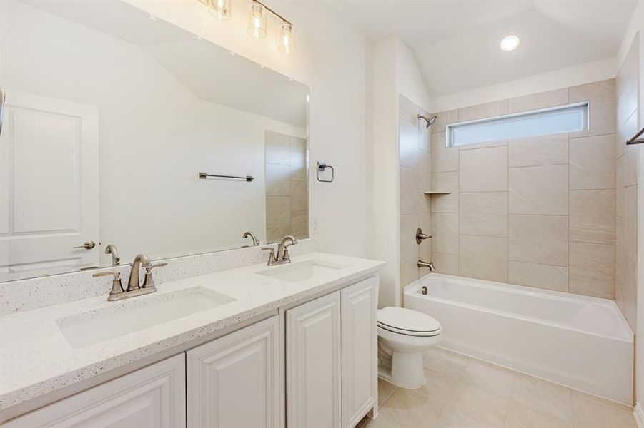 Furnished interior view inside a new home in Wildflower Ranch 60-65, Justin (Image 7). Furnished interior view inside a new home in Wildflower Ranch 60-65, Justin (Image 7).