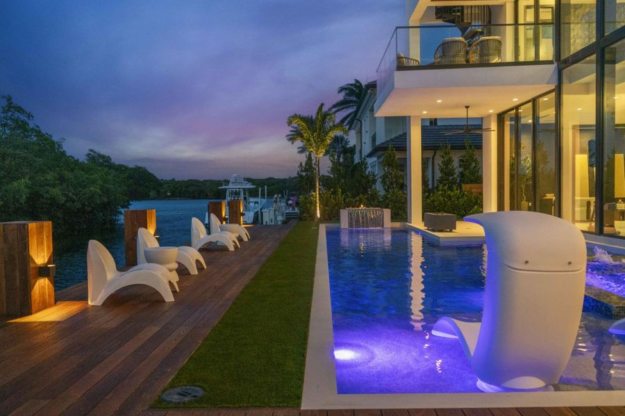 Furnished interior view inside a new home in , Boca Raton (Image 39).