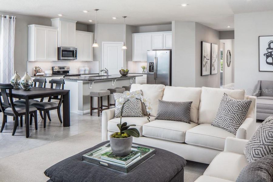 Furnished interior view inside a new home in Hammock Oaks, Lady Lake (Image 11).