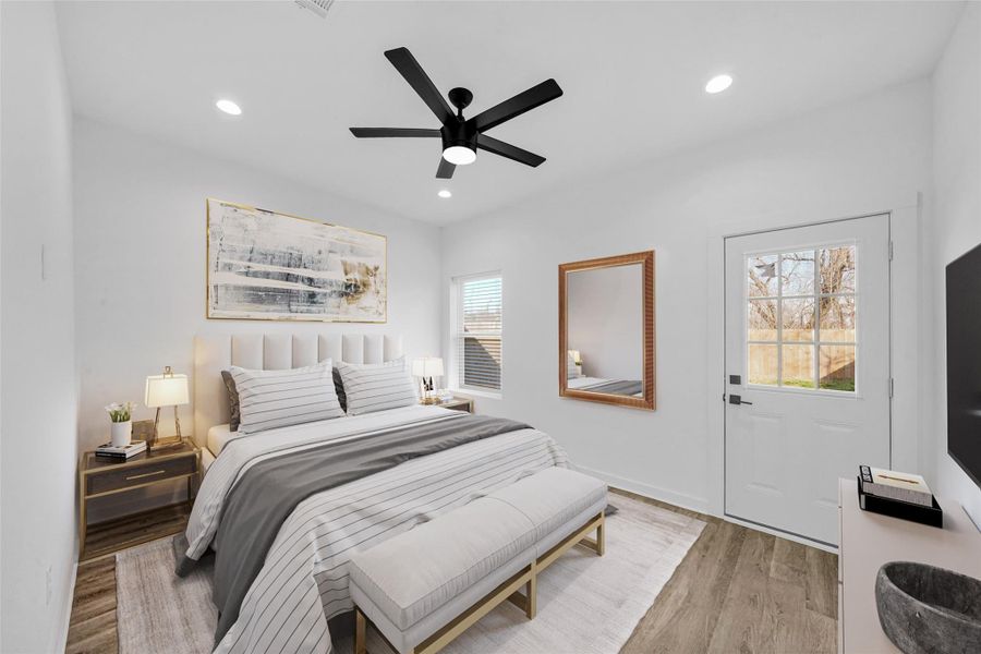 Furnished interior view inside a new home in , Houston (Image 8).