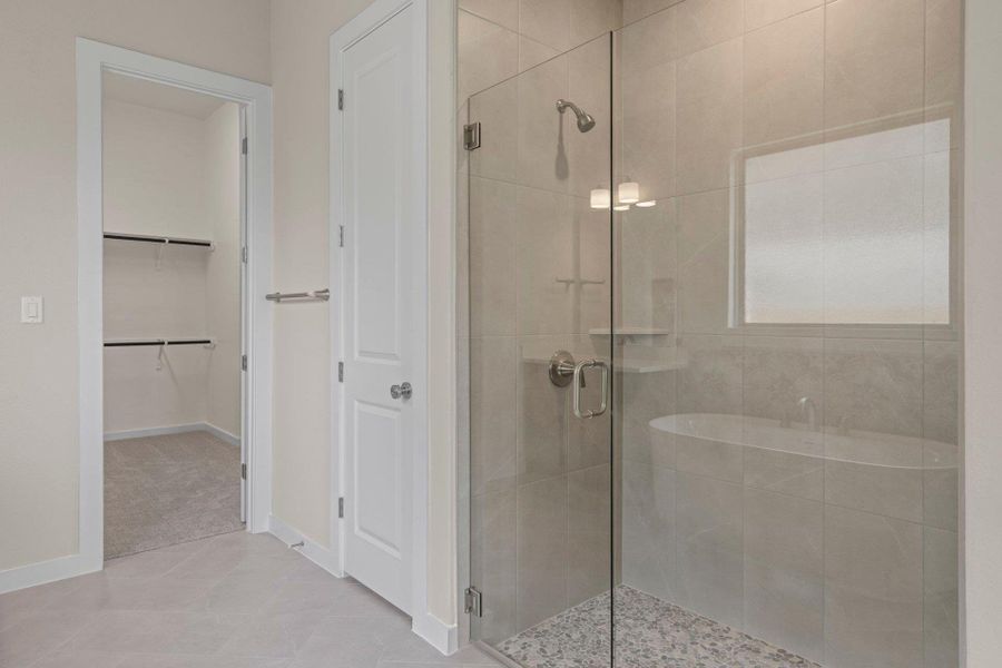 Walk-in shower in Primary Bath