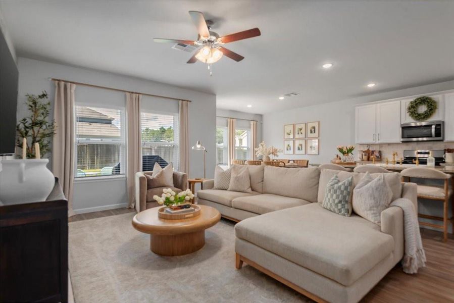 Furnished interior view inside a new home in , Montgomery (Image 7). Furnished interior view inside a new home in , Montgomery (Image 7).