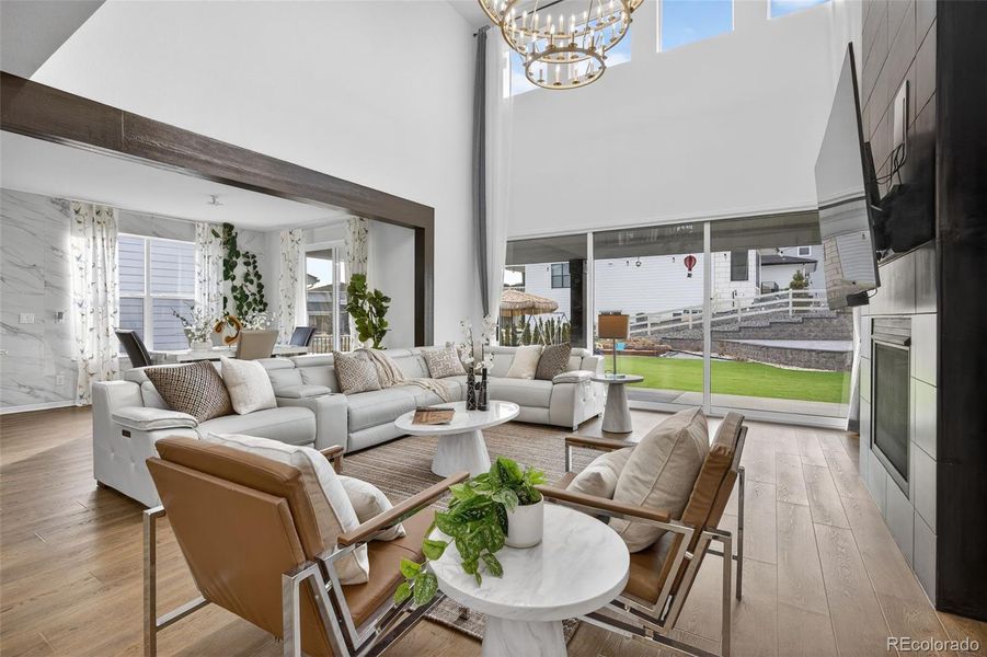 Furnished interior view inside a new home in , Parker (Image 27).