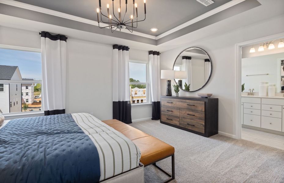 Representative furnished interior of a home built from the Joliet by Pulte Homes in Lakeside Townes at Riverlights, Wilmington (Image 7).