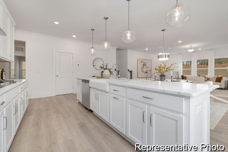 Furnished interior view inside a new home in Stonebridge Fairways, Monroe (Image 2).