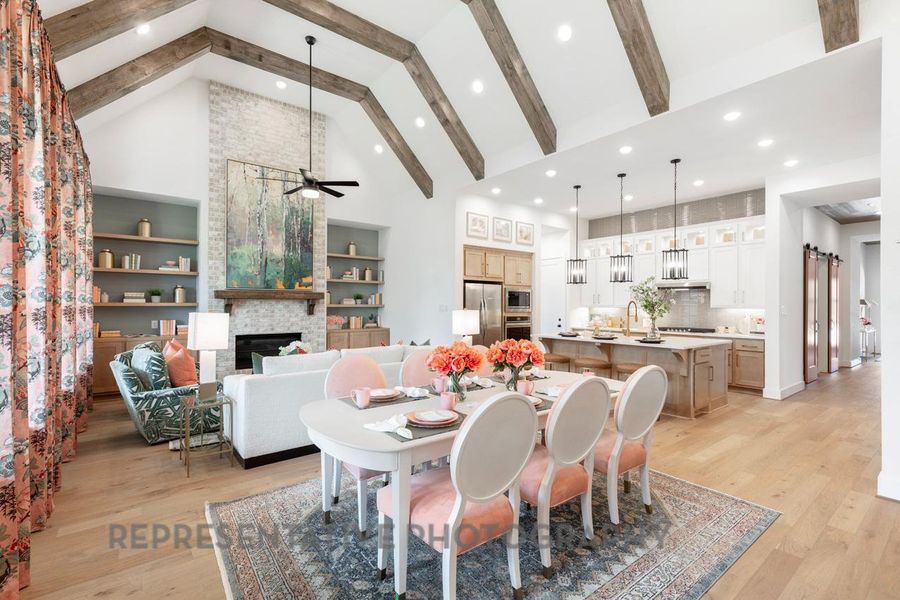 Furnished interior view inside a new home in Santa Rita Ranch: 60ft. lots, Liberty Hill (Image 33).