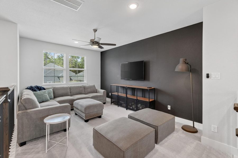 Furnished interior view inside a new home in Lakes at Creekside 50′, Tomball (Image 8). Furnished interior view inside a new home in Lakes at Creekside 50′, Tomball (Image 8).